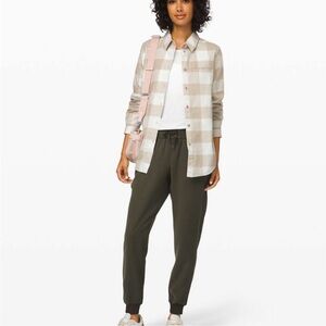 Lululemon Full Day Ahead Plaid Shirt
